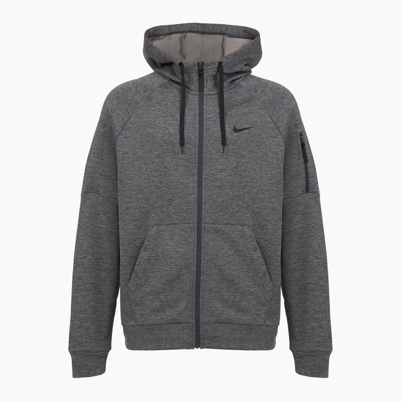 Кофта для тренувань чоловіча Nike Therma Fit Full-Zip charcoal heathr/dark smoke grey/black 8