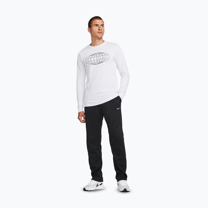 Чоловічі тренувальні штани Nike Therma-FIT Open Hem black/black/white 2