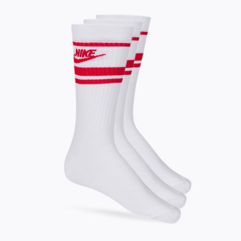 Шкарпетки тренувальні Nike Sportswear Everyday Essential біло-червоні DX5089-102