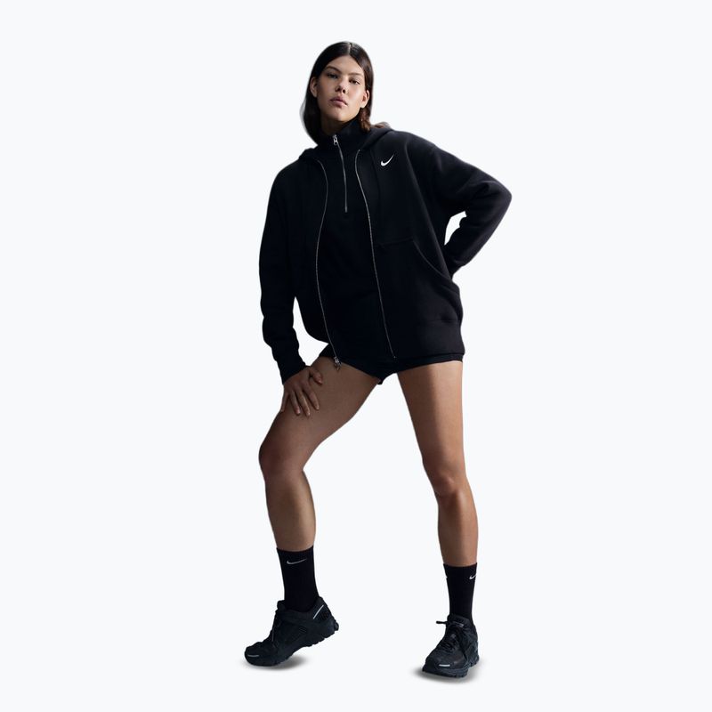 Кофта жіноча Nike Sportswear Phoenix Fleece black/sail 2