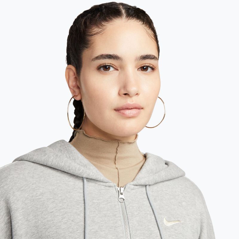 Кофта жіноча Nike Sportswear Phoenix Fleece dark grey heather/sail 6