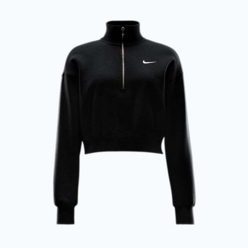 Кофта жіноча Nike Sportswear Phoenix Fleece 1/2 Zip Cropped black/sail 3