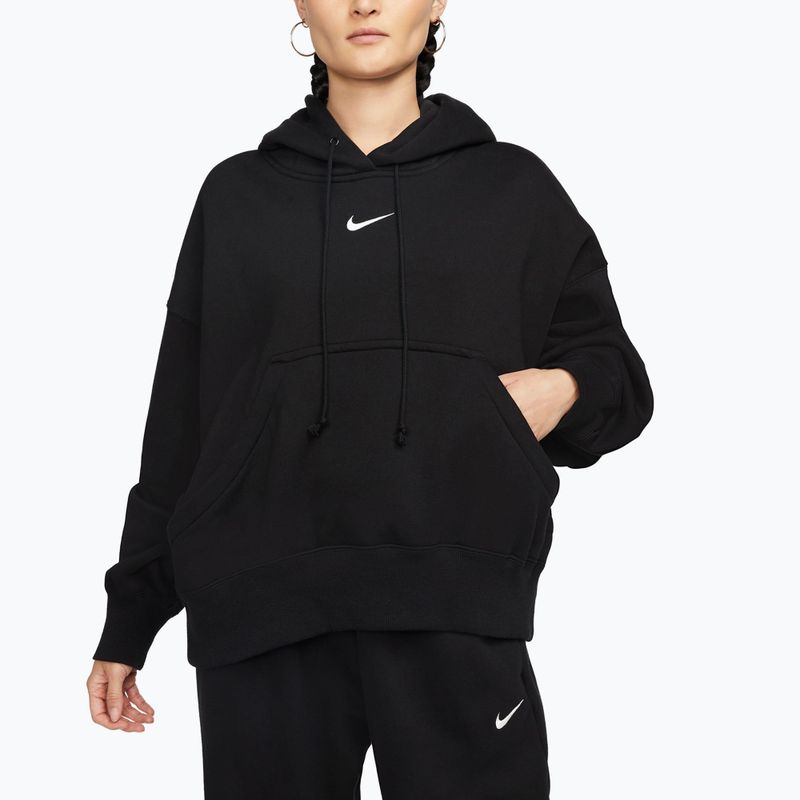 Кофта жіноча Nike Sportswear Phoenix Fleece Oversized black/sail 4