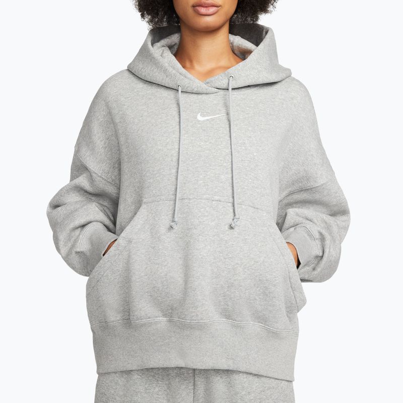Кофта жіноча Nike Sportswear Phoenix Fleece Oversized dark grey heather/sail 4