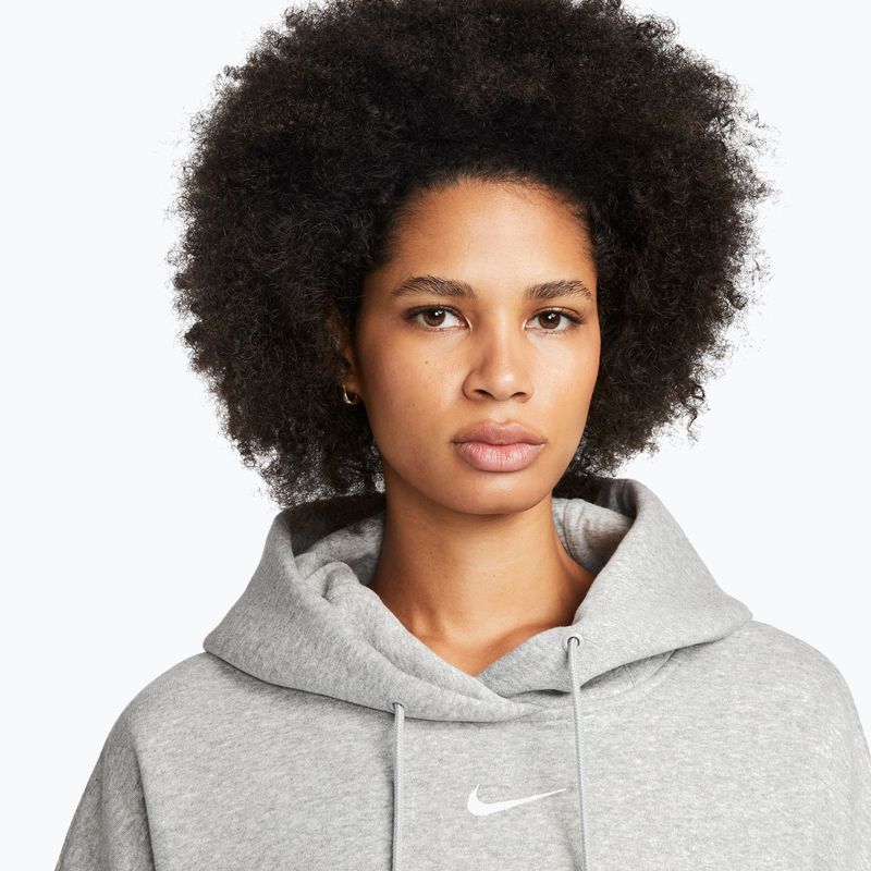 Кофта жіноча Nike Sportswear Phoenix Fleece Oversized dark grey heather/sail 5