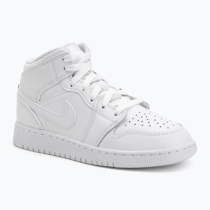 Взуття Jordan 1 Mid white/white/white