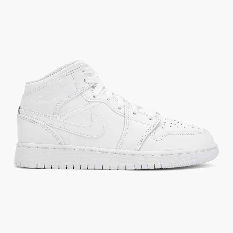 Кросівки Nike Jordan 1 Mid white/white/white 2