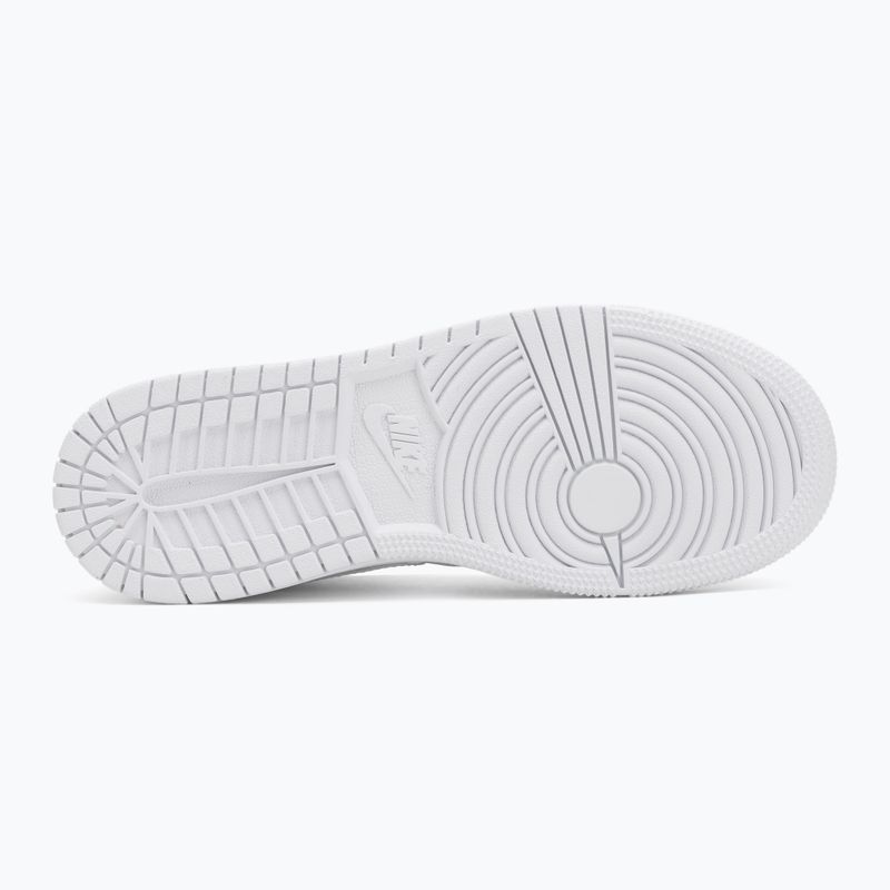 Кросівки Nike Jordan 1 Mid white/white/white 4