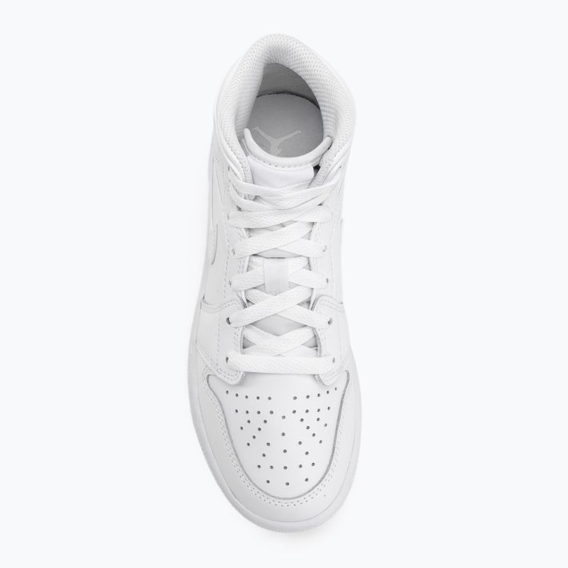 Дитячі кросівки Nike Jordan 1 Mid white/white/white 5