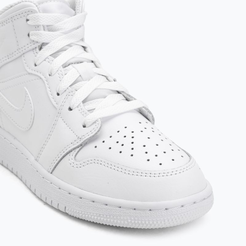 Дитячі кросівки Nike Jordan 1 Mid white/white/white 7