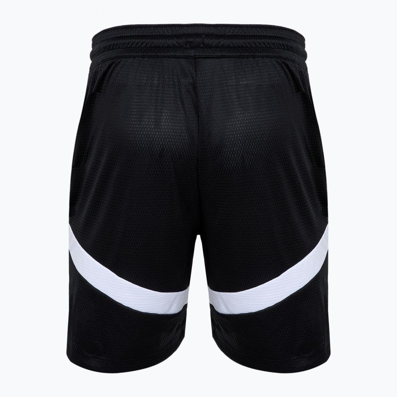 Шорти баскетбольні чоловічі Nike Icon Dri-Fit 8" black/black/white/white 2