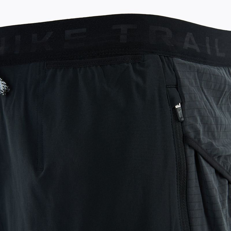 Шорти для бігу чоловічі Nike Trial Second Sunrise Dri-Fit black/dark smoke grey/white 5