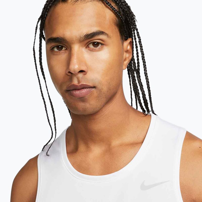 Футболка для бігу чоловіча Nike Dri-Fit Miler white 4