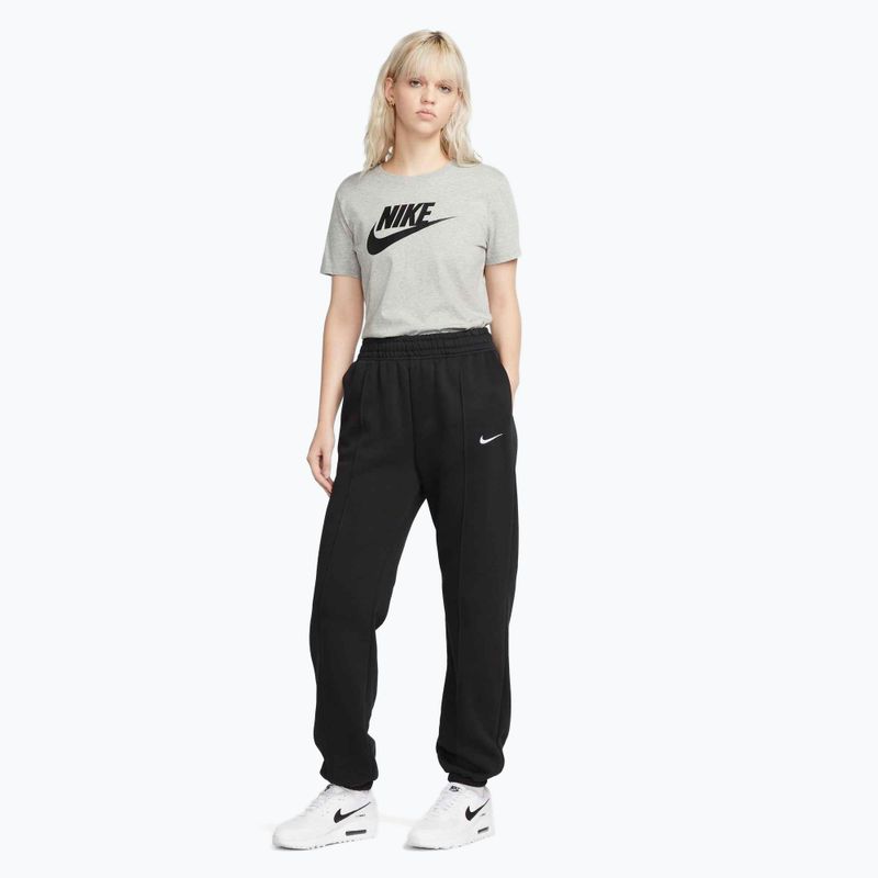 Футболка жіноча Nike Sportswear Club Essentials Logo dark grey heather/black 2