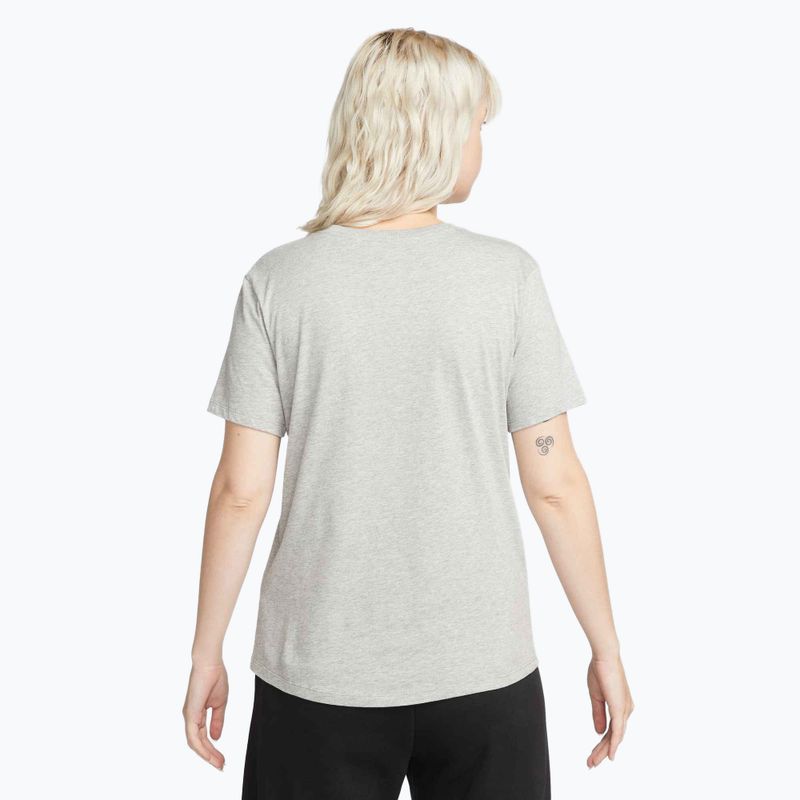 Футболка жіноча Nike Sportswear Club Essentials Logo dark grey heather/black 3