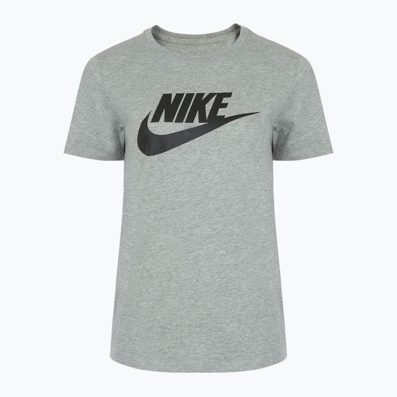 Футболка жіноча Nike Sportswear Club Essentials Logo dark grey heather/black 5