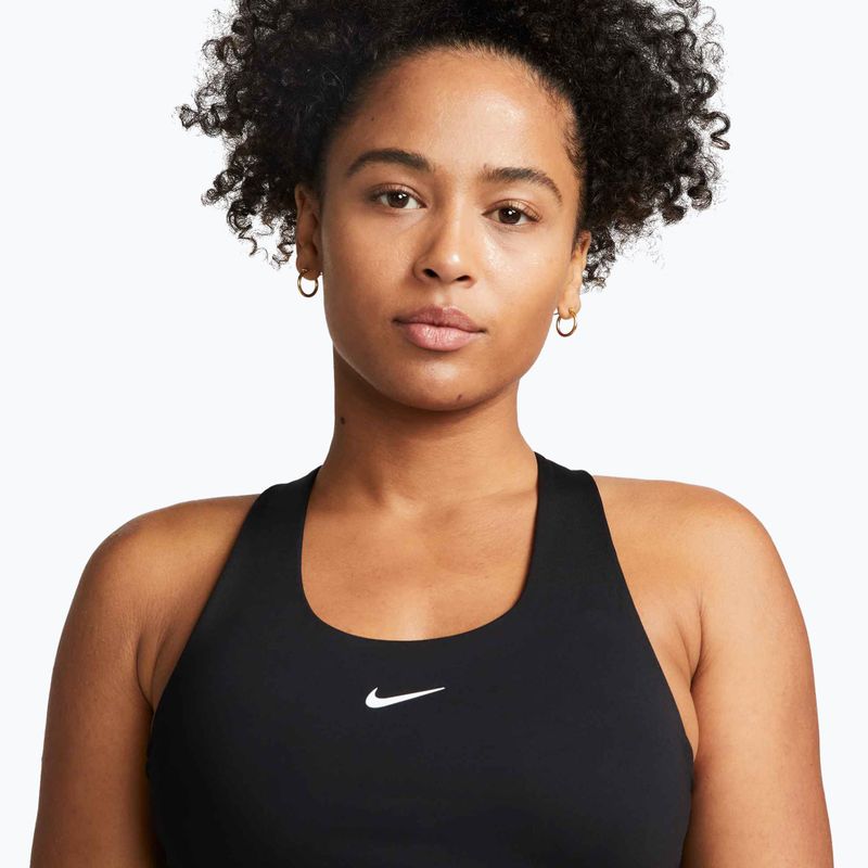 Футболка жіноча Nike Swoosh Medium Support Bra black/black/white 4