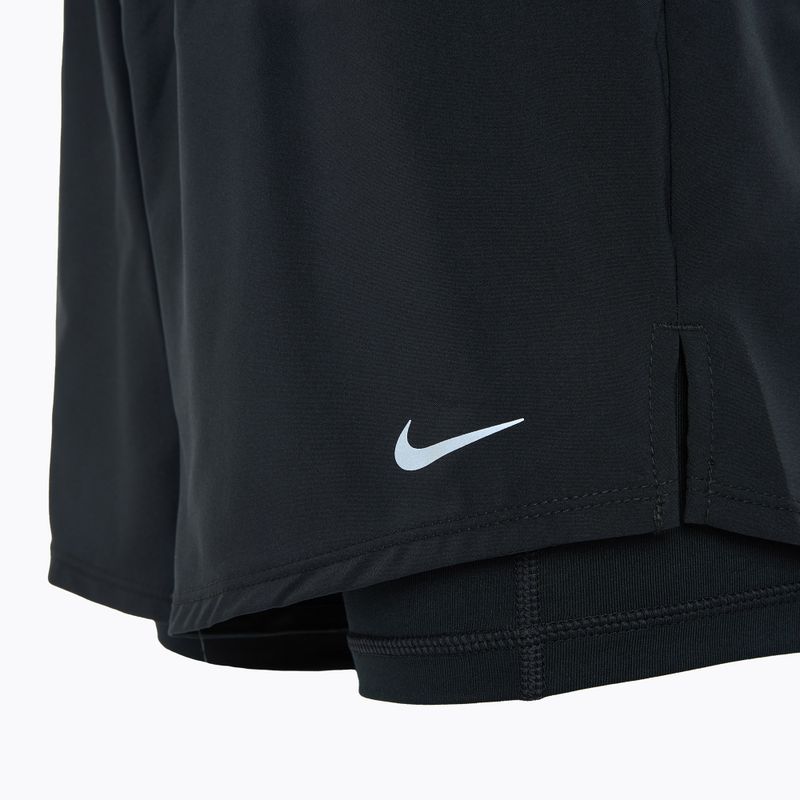 Шорти для бігу жіночі Nike One Dri-FIT 2IN1 black / reflective silver 3