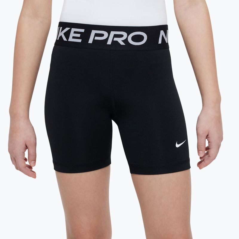 Шорти дитячі Nike Pro Dri-Fit 5" carbon black/white 3