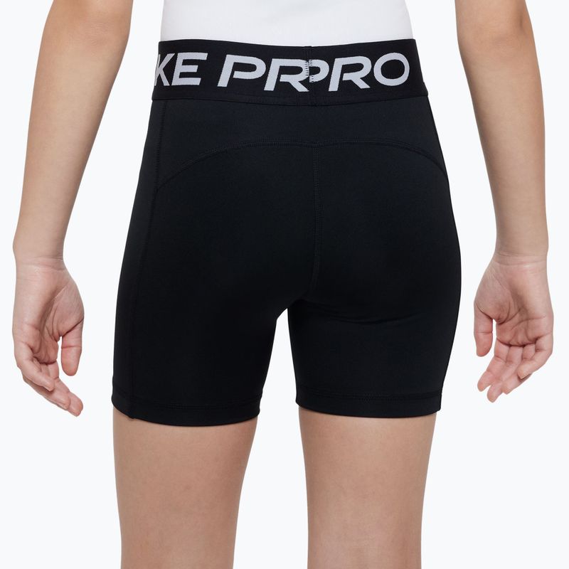 Шорти дитячі Nike Pro Dri-Fit 5" carbon black/white 4