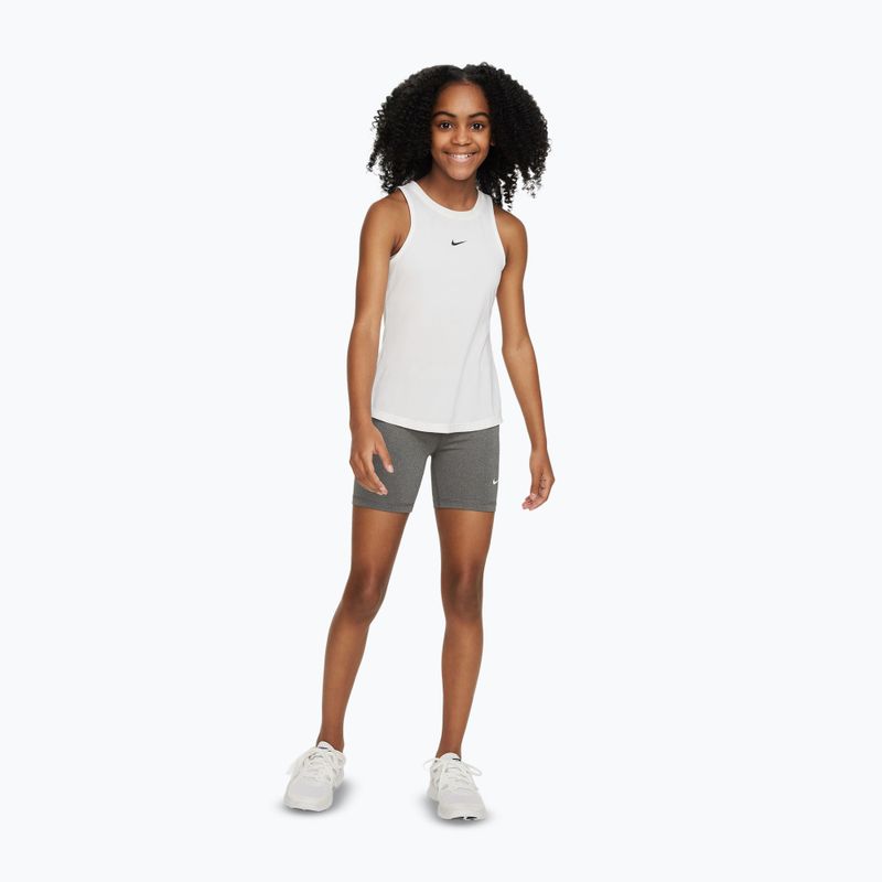 Шорти дитячі Nike Pro Dri-Fit 5" carbon heather/white 2