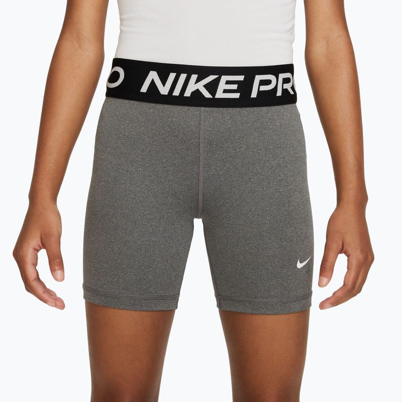Шорти дитячі Nike Pro Dri-Fit 5" carbon heather/white 3
