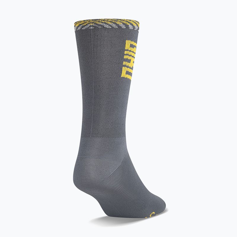 Шкарпетки Giro Comp Racer High Rise dark shark/spectra yellow 2