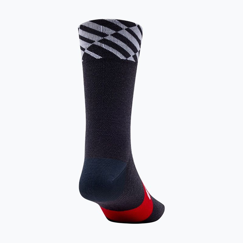 Шкарпетки Giro Seasonal Merino red/white/charcoal 2
