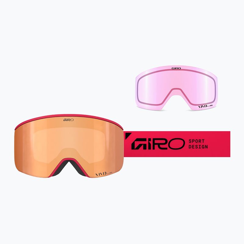 Гірськолижні окуляри Giro Axis glacier red stacked/vivid copper/vivid infrared 2