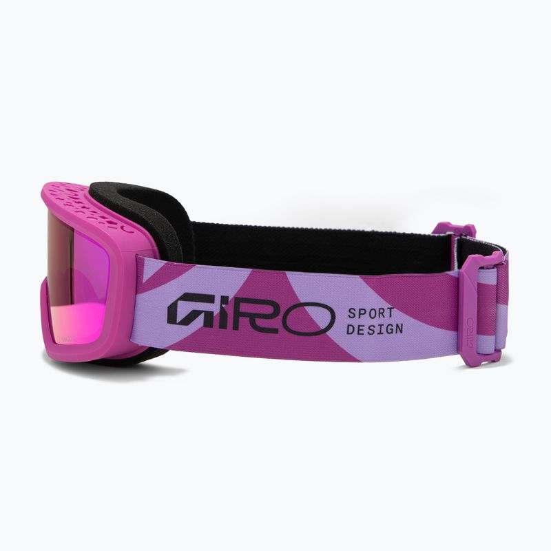 Окуляри гірськолижні дитячі Giro Chico 2.0 Jr pink flow/amber pink 4