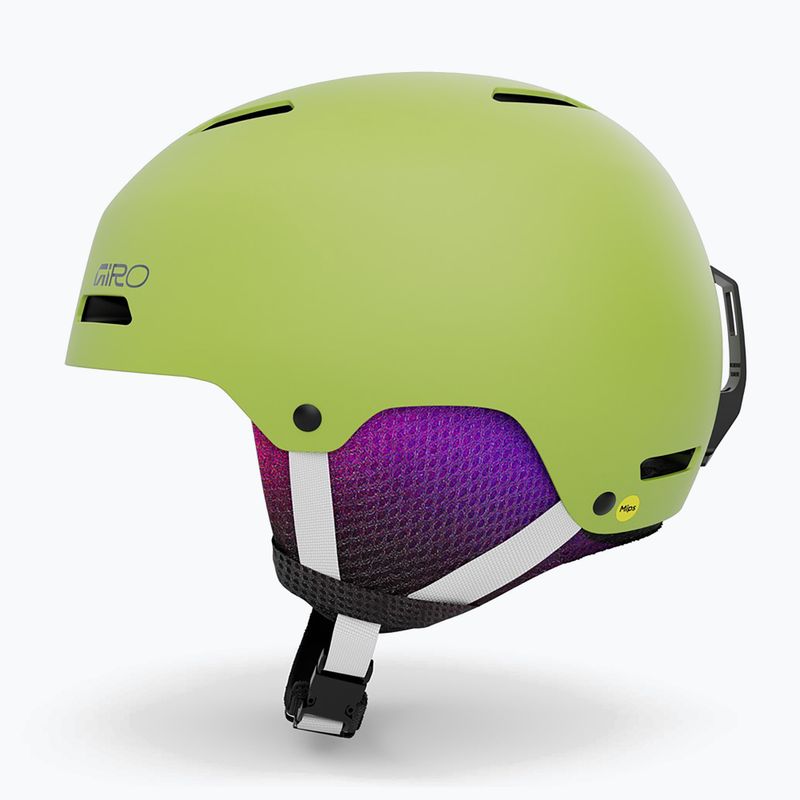 Дитячий гірськолижний шолом Giro Crue matte fluorescent green 10