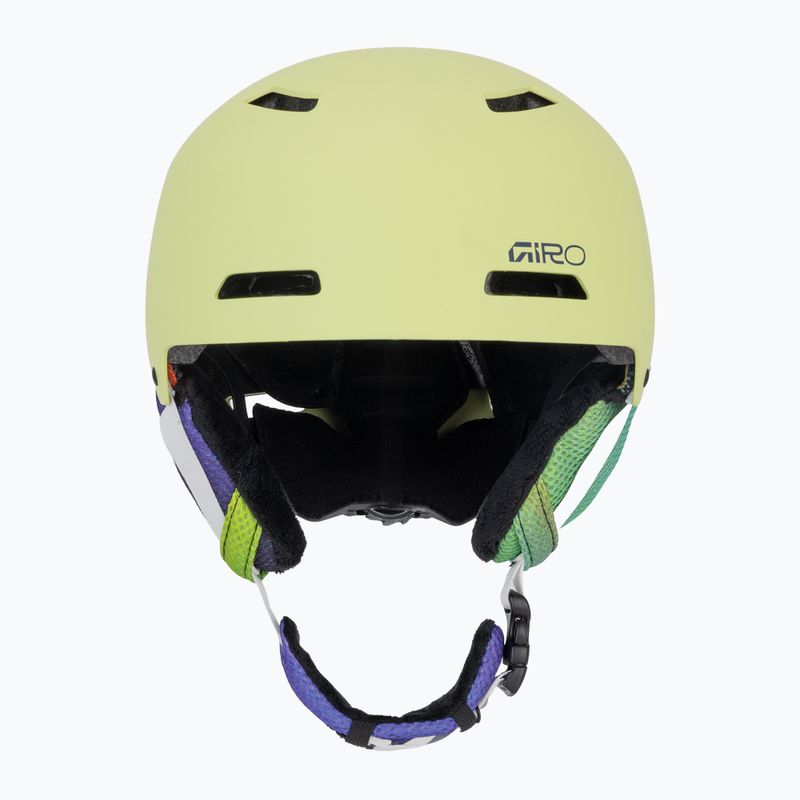 Шолом гірськолижний дитячий Giro Crue matte fluorescent green 2