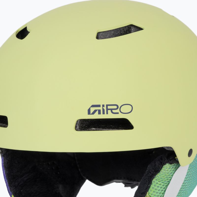 Дитячий гірськолижний шолом Giro Crue matte fluorescent green 7