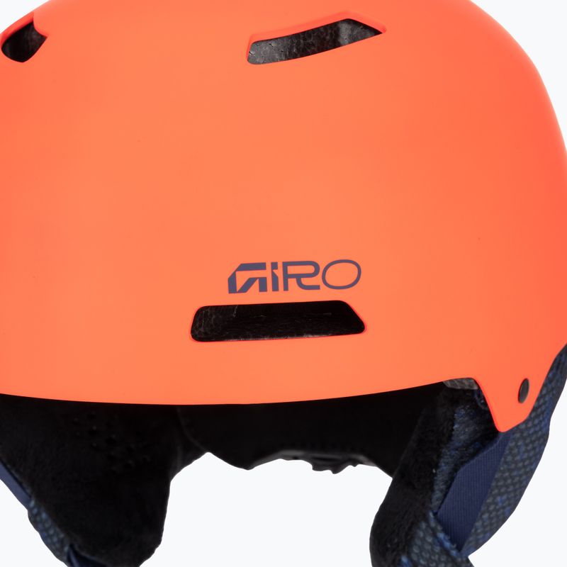 Дитячий лижний шолом Giro Crue matte orange 7