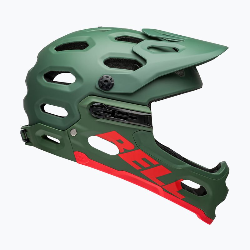 Шолом велосипедний Bell Full Face Super 3R MIPS matte dark green/infrared 2