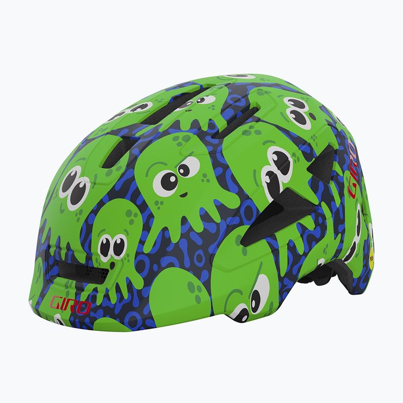 Шолом велосипедний дитячий Giro Scamp II matte midnight/bright green Inked
