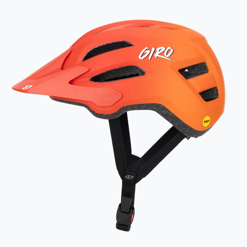 Шолом велосипедний дитячий Giro Fixture II Integrated MIPS matte red fade 3