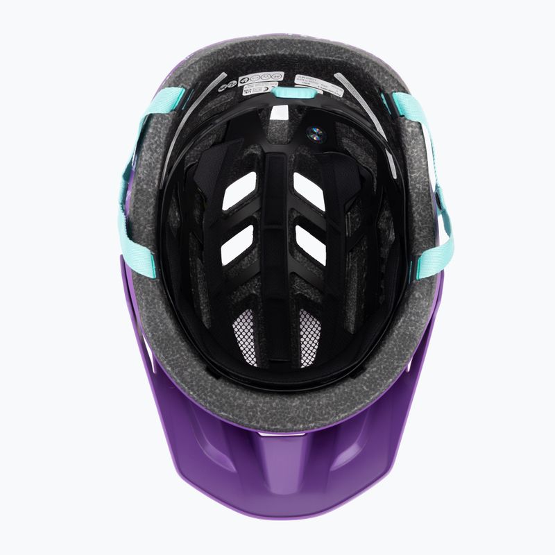 Шолом велосипедний дитячий Giro Fixture II Integrated MIPS matte purple ripple 5