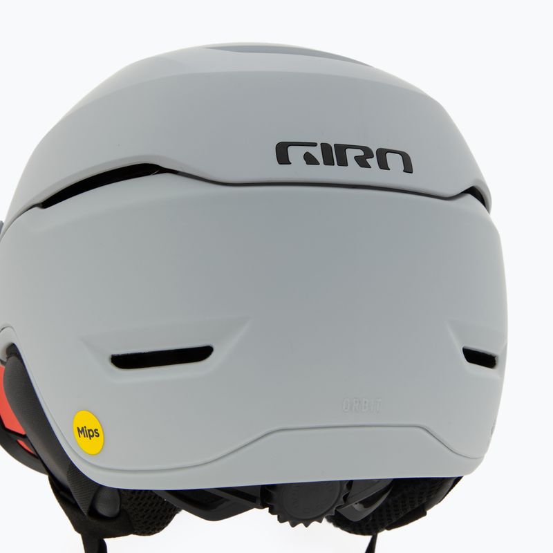 Шолом гірськолижний Giro Orbit Spherical Mips matte light grey/vivid onyx 8