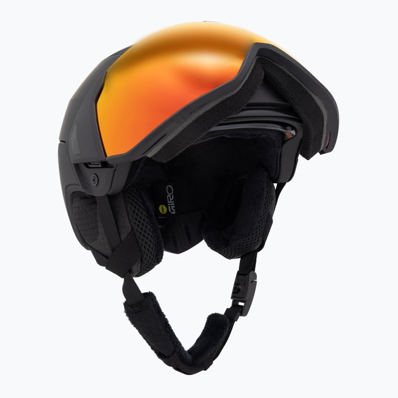 Шолом гірськолижний Giro Orbit Spherical Mips matte black/vivid ember 9