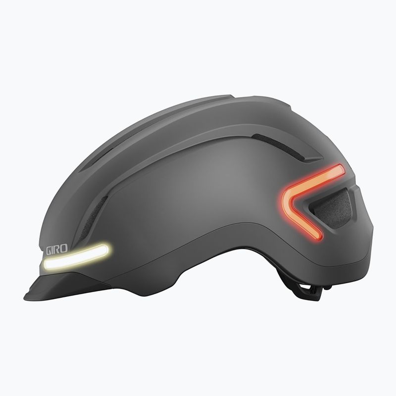 Шолом велосипедний Giro Ethos Integrated MIPS LED matte graphite 2