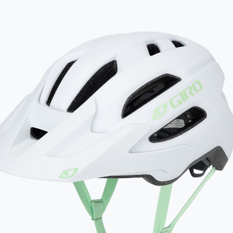 Шолом велосипедний Giro Fixture II Integrated MIPS W matte white/green pearl 7