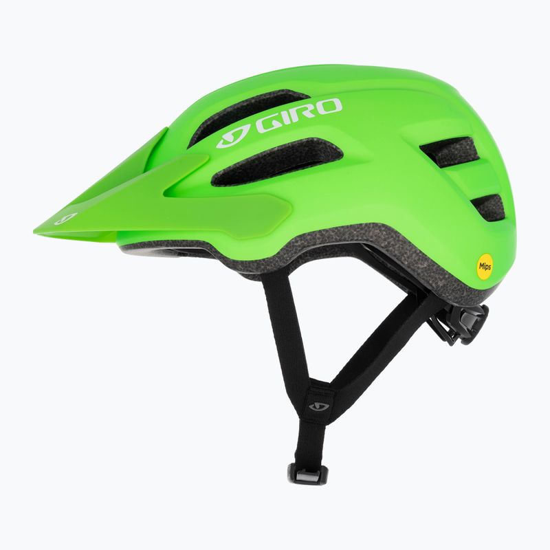 Шолом велосипедний дитячий Giro Fixture II Integrated MIPS matte bright green 5