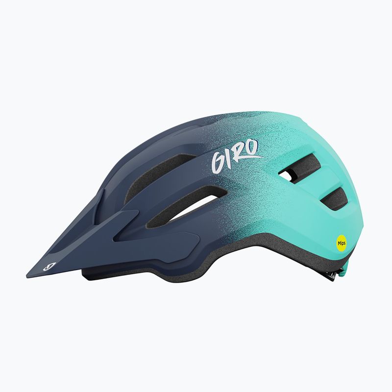 Шолом велосипедний дитячий Giro Fixture II Integrated MIPS matte midnight blue/screaming teal/fade 2