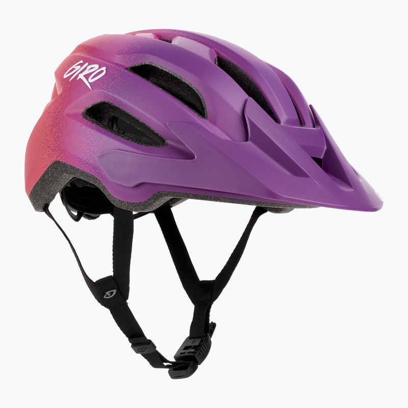 Шолом велосипедний дитячий Giro Fixture II Integrated MIPS matte purple pink