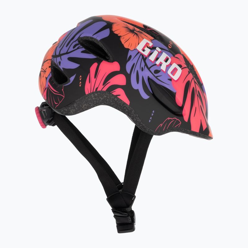 Шолом велосипедний дитячий Giro Scamp Integrated MIPS matte black floral 4