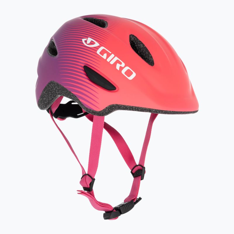 Шолом велосипедний дитячий Giro Scamp Integrated MIPS matte pink purple fade