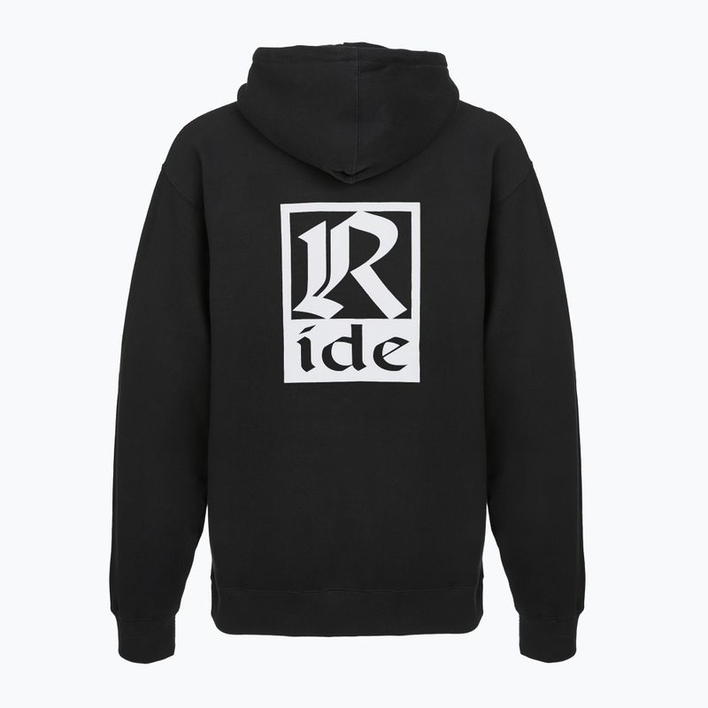 Кофта чоловіча RIDE Old English Hoody black 2