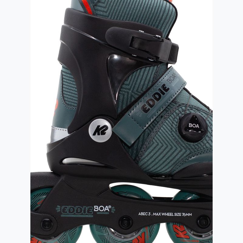 Ролики дитячі K2 Eddie Boa dark teal 3
