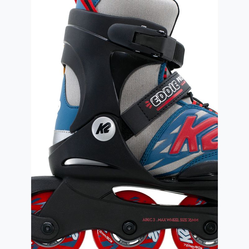 Ролики дитячі K2 Eddie Pro gray/blue 3